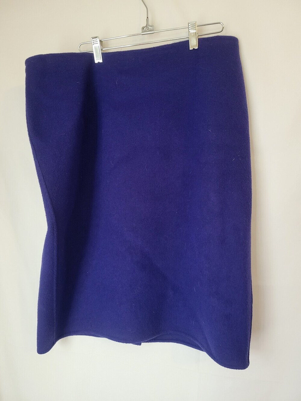 Talbots Women's Size 16 Deep Purple Wool Blend Pencil Skirt Back Slit Business W